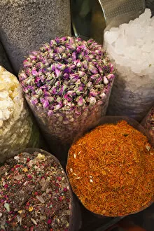 Images Dated 31st May 2016: UAE, Dubai, Deira, Spice Souk, Arabic spices