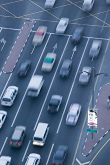 Deira Prints: UAE, Dubai, Deira, Traffic Along Baniyas Road