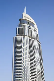 Arabian Gulf Prints: UAE, Dubai, Downtown Dubai, The Address Downtown Hotel, exterior
