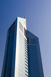 Images Dated 19th July 2011: UAE, Dubai, Sheikh Zayed Road, Emirates Towers