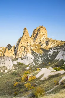Uchisar castle, Uchisar, near Goreme, Cappadocia, Nevsehir Province, Central Anatolia