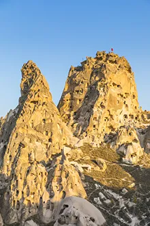Uchisar castle, Uchisar, near Goreme, Cappadocia, Nevsehir Province, Central Anatolia