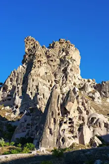 Kapadokya Prints: Uchisar rock castle, Uchisar, Goreme Historical National Park