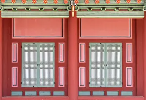 Suwon Prints: Detail of Uhwagwan (Guesthouse) inside Hwaseong Fortress (UNESCO World Heritage Site)