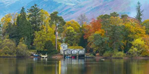 UK, Cumbria, Lake District, Keswick, Derwentwater, Derwent Isle