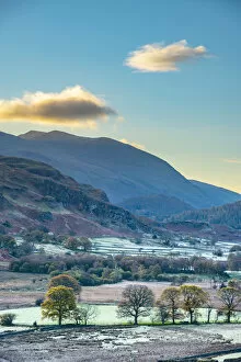 Images Dated 26th February 2019: UK, Cumbria, Lake District, Keswick, Helvellyn from near Castlerigg