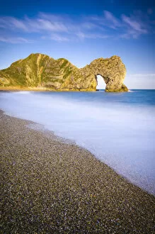 Images Dated 8th March 2013: UK, Dorset, Jurassic Coast, Durdle Door rock arch