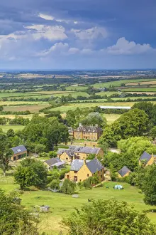 Bedfordshire Prints: UK, England, Bedfordshire, Countryside between Eggington and Toddinton