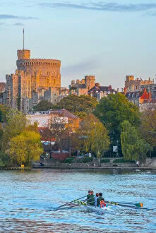 Images Dated 30th May 2018: UK, England, Berkshire, Windsor, Windsor Castle from River Thames