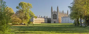 Panoramas Prints: UK, England, Cambridge, The Backs, Kings College, Kings College Chapel