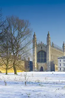 The Backs Prints: UK, England, Cambridge, Kings College Chapel from The Backs