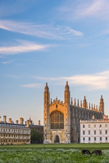 UK, England, Cambridgeshire, Cambridge, The Backs, Kings College, Kings College Chapel