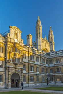UK, England, Cambridgeshire, Cambridge, Clare College, Old Court and Kings Colllege