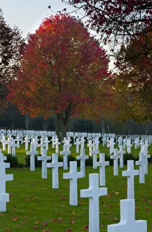 UK, England, Cambridgeshire, Cambridge, Madingley, Cambridge American Cemetery