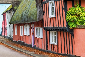 Timber Frame Prints: UK, England, Cambridgeshire, Hemingford Grey