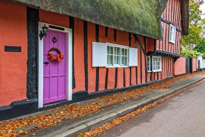 Timber Frame Prints: UK, England, Cambridgeshire, Hemingford Grey