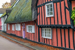 Timber Frame Prints: UK, England, Cambridgeshire, Hemingford Grey
