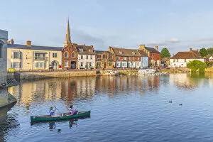 Images Dated 3rd September 2020: UK, England, Cambridgeshire, St. Ives, The Quay beside River Great Ouse