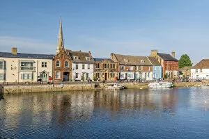 Images Dated 3rd September 2020: UK, England, Cambridgeshire, St. Ives, The Quay beside River Great Ouse