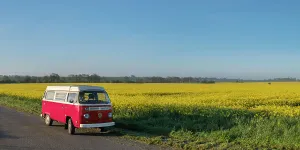 Road Trip Prints: UK, England, Cambridgeshire, Volkswagen Type 2 Campervan