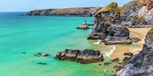 UK, England, Cornwall, Bedruthan Steps