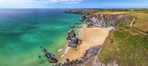 West Country Prints: UK, England, Cornwall, Bedruthan Steps
