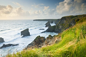 UK, England, Cornwall, Bedruthan Steps or Carnewas