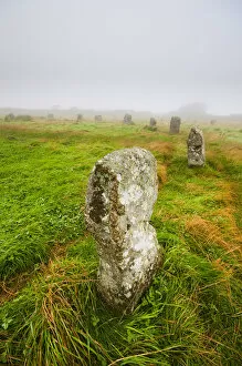 Images Dated 25th September 2009: UK, England, Cornwall, Merry Maidens stone circle