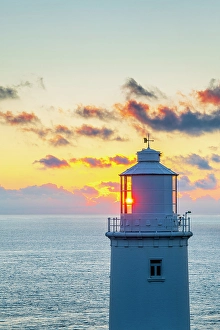Trevose Head Prints: UK, England, Cornwall, Trevose Head, Trevose Head Lighthouse