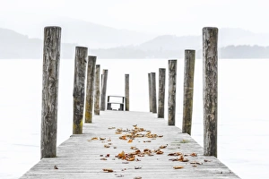 Jetties Prints: UK, England, Cumbria, Lake District, Keswick, Derwentwater, Ashness Jetty