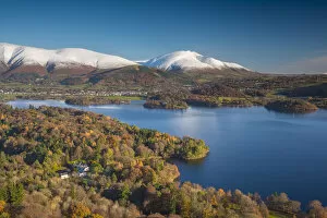 Images Dated 9th February 2017: UK, England, Cumbria, Lake District, Derwentwater, Blencathra Mountain above Keswick