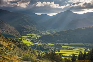 Borrowdale Prints: UK, England, Cumbria, Lake District, Borrowdale, Rosthwaite