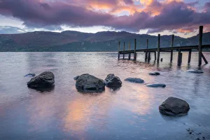 UK, England, Cumbria, Lake District, Derwentwater, High Brandelhow Landing