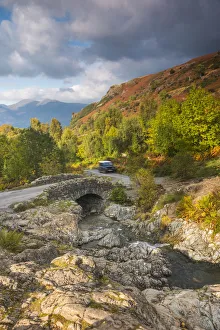 Images Dated 9th February 2017: UK, England, Cumbria, Lake District, Ashness Bridge, Land Rover