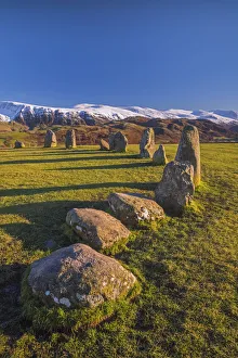 Circle Prints: UK, England, Cumbria, Lake District, Keswick, Castlerigg Stone Circle