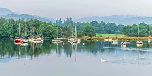 UK, England, Cumbria, Lake District, Lake District National Park, Lake Windermere at Waterhead, Ambleside