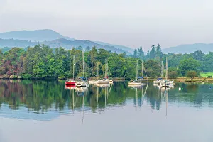UK, England, Cumbria, Lake District, Lake District National Park, Lake Windermere at Waterhead, Ambleside