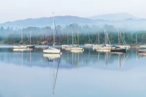 UK, England, Cumbria, Lake District, Lake District National Park, Lake Windermere at Waterhead, Ambleside