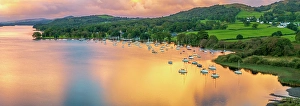Elevated Viewpoints Prints: UK, England, Cumbria, Lake District National Park, Coniston Water