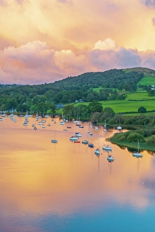 Elevated Viewpoints Prints: UK, England, Cumbria, Lake District National Park, Coniston Water