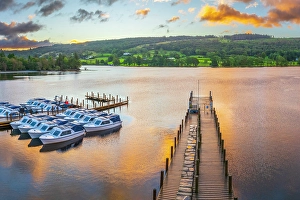 Elevated Viewpoints Prints: UK, England, Cumbria, Lake District National Park, Coniston Water