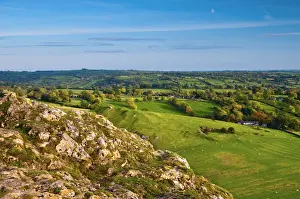 UK, England, Derbyshire, Peak District National Park, River Manifold Valley near Ilam
