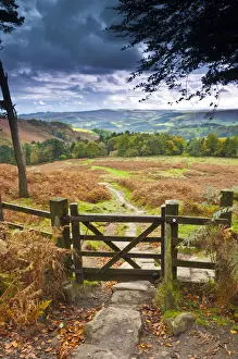 UK, England, Derbyshire, Peak District National Park, from Stanage Edge