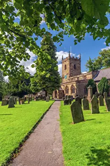 UK, England, Derbyshire, Peak District National Park, Derbyshire Dales, Eyam, St Lawrence's Church