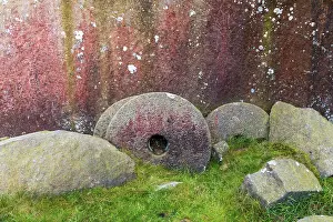 UK, England, Derbyshire, Peak District National Park, High Peak, Burbage Edge, Millstones