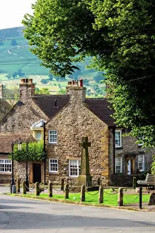 UK, England, Derbyshire, Peak District National Park, High Peak, Castleton, Market Place