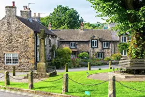 UK, England, Derbyshire, Peak District National Park, High Peak, Castleton, Market Place