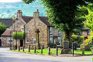 UK, England, Derbyshire, Peak District National Park, High Peak, Castleton, Market Place