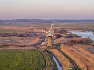 UK, England, East Anglia, Norfolk, Norfolk Broads, Thurne, St Benets Level Drainage