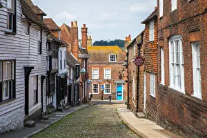 UK, England, East Sussex, Rye, West Street in the historic centre of Rye